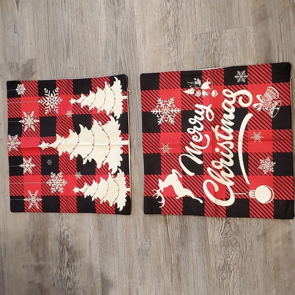 Set of 2 Christmas Pillow Covers - Picture 1 of 5